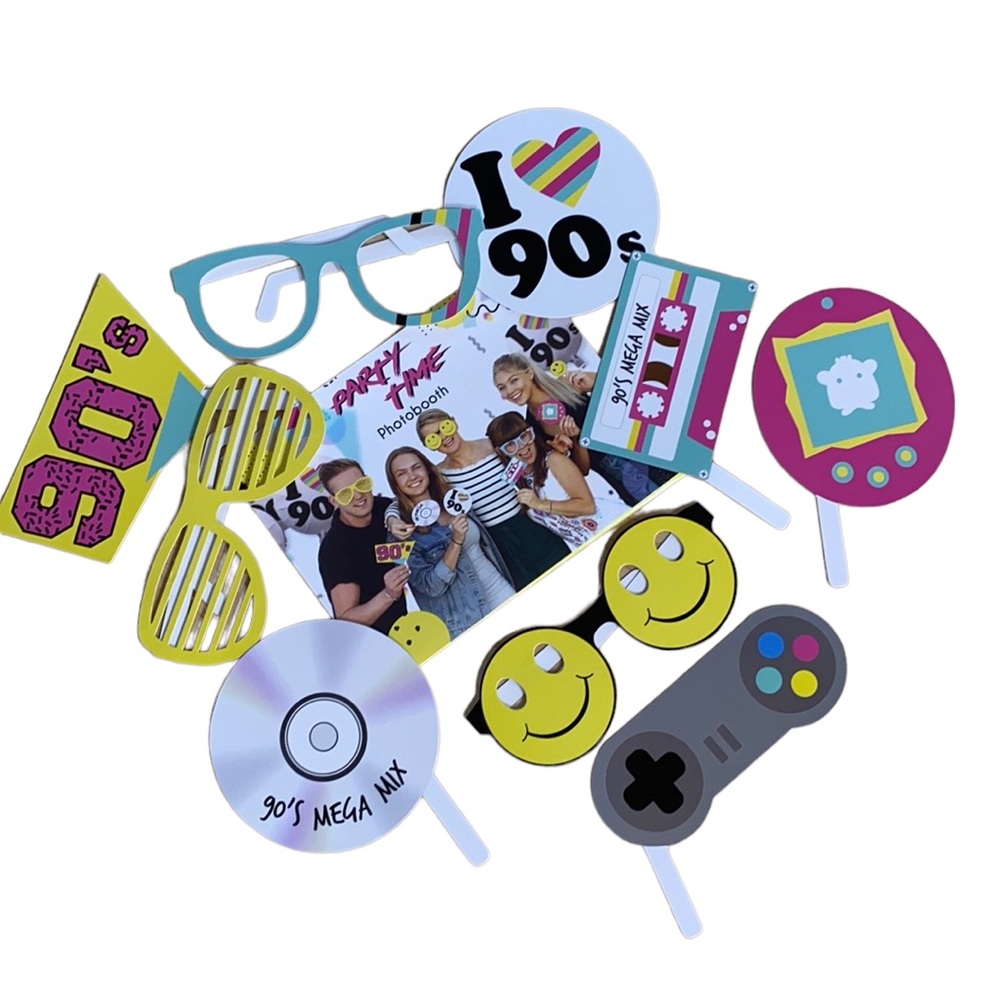 90’s Party Paper Props